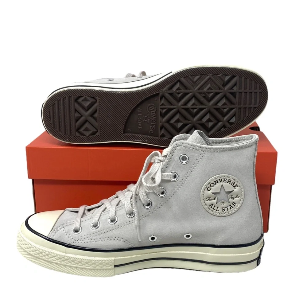 Converse Chuck 70 High Top Suede Shoes Women's Size Pale Putty Casual A01459C - Picture 5 of 9